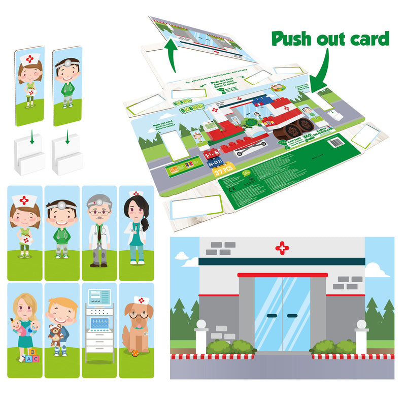 BiOBUDDi Bouwset Ziekenhuis, 37dlg.