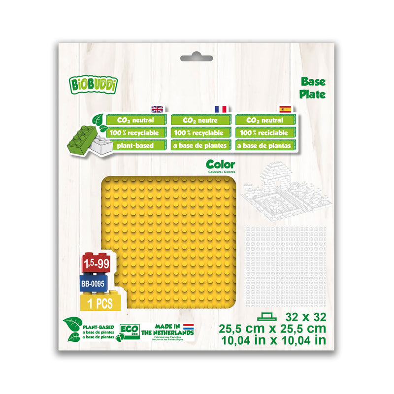 BiOBUDDi Grondplaat Geel, 32x32