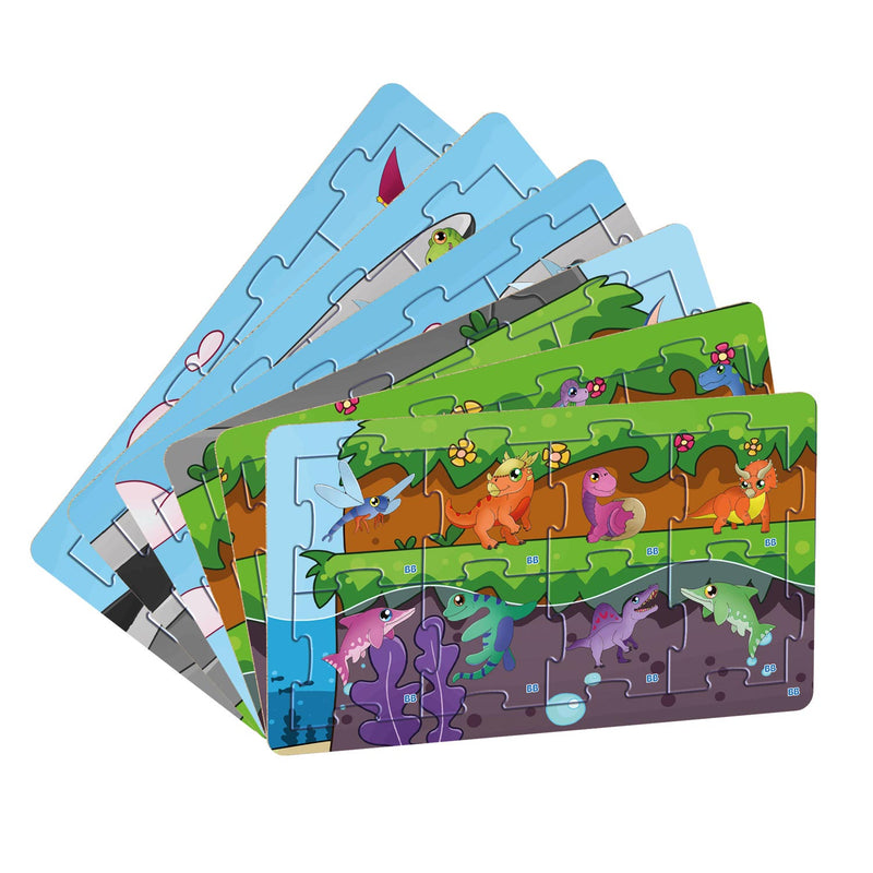 BiOBUDDi 2in1 Puzzel en Memo Dinosauriers