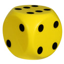 Dobbelsteen Soft Geel 16 cm