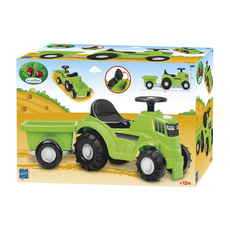 Ecoiffier Tractor met Aanhanger