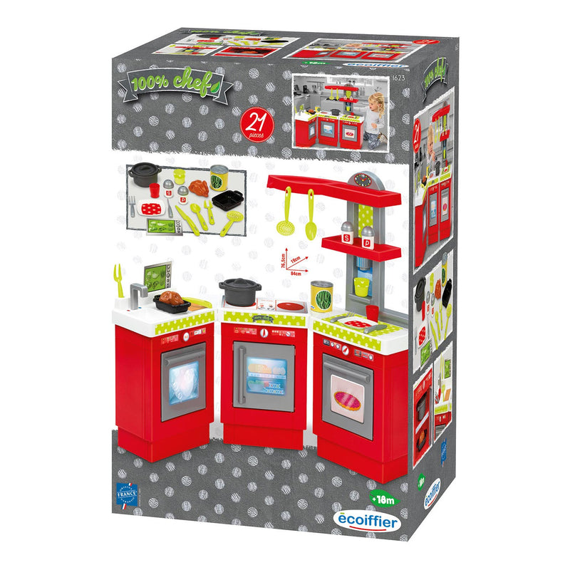 Ecoiffier 100% Chef 3 Delen Keuken