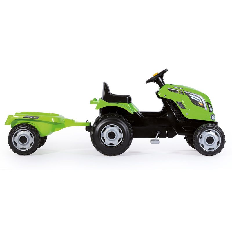 Smoby Tractor met Trailer - Groen