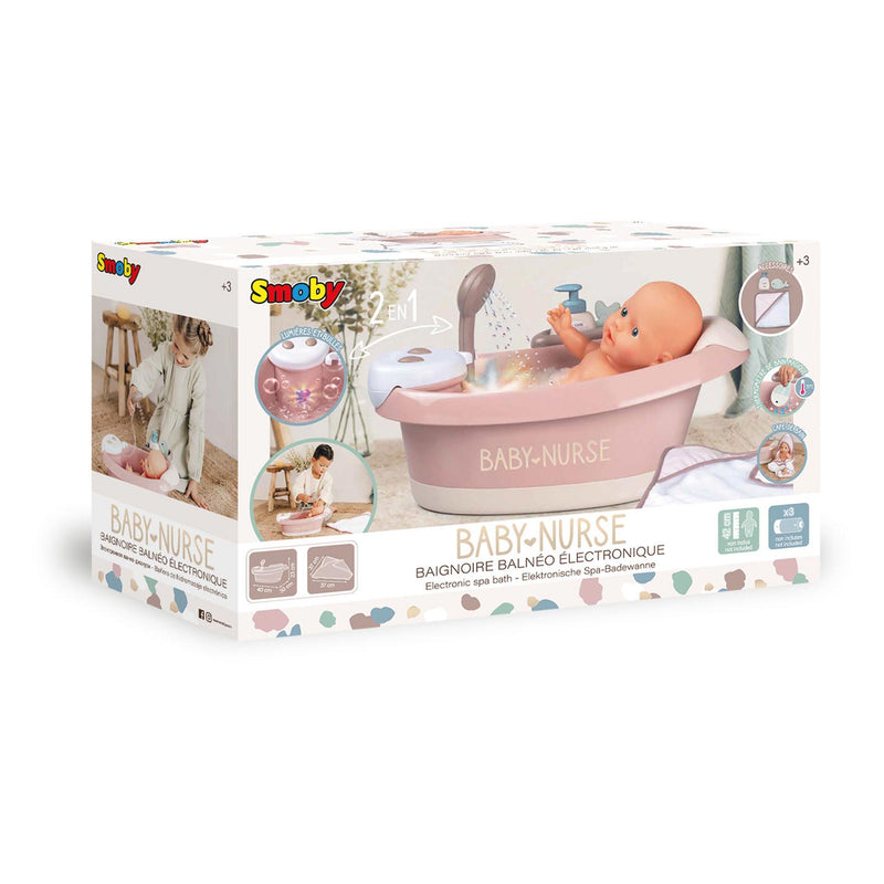 Smoby Baby Nurse Bad met Functies en Accessoires, 3dlg.