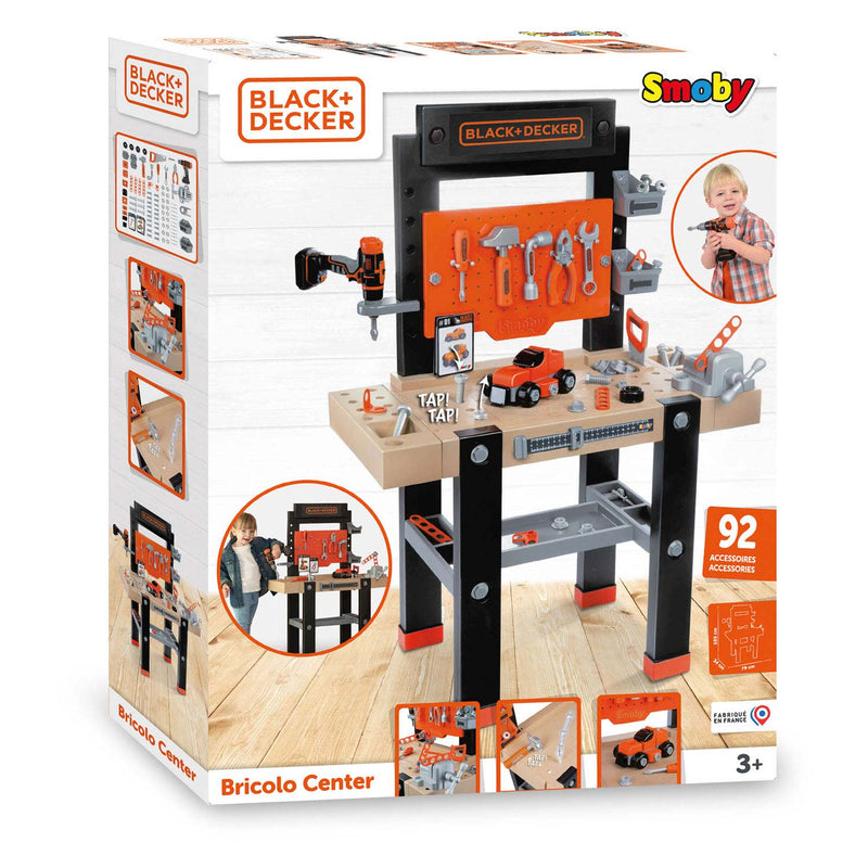 Smoby Black & Decker Bricolo Speelgoedwerkbank, 92dlg.