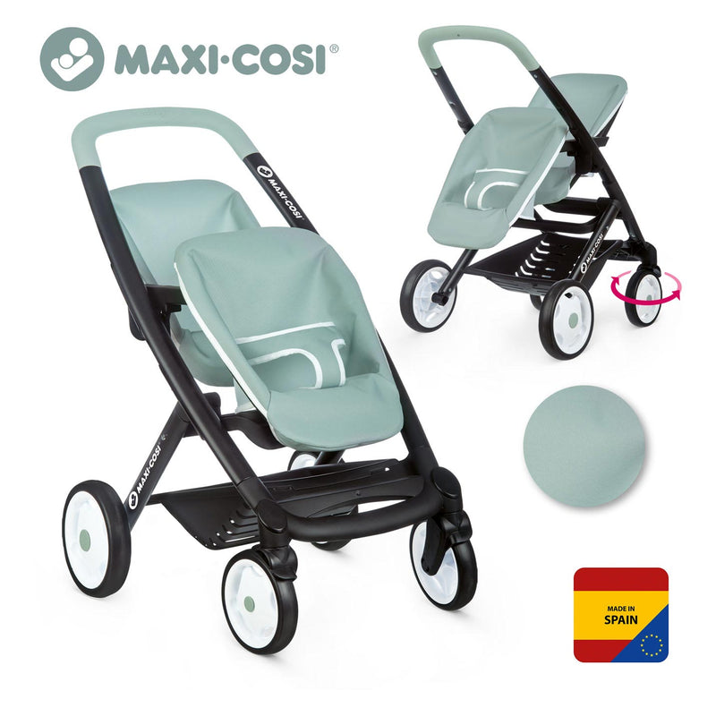 poppen maxi cosi Smoby Maxi-Cosi Poppenwagen Sage voor 2 Poppen