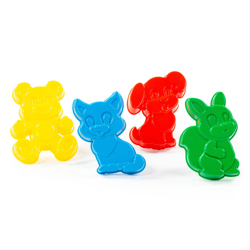 Polesie Zandvormen Dieren, 4st.