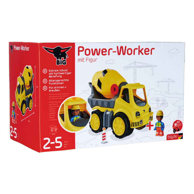 BIG Power Worker Midi Cementwagen met Figuur