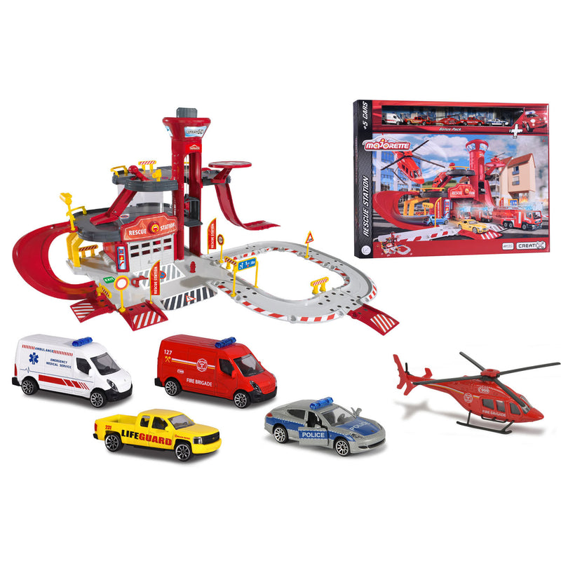 Majorette Creatix Reddingscentrum met Voertuigen