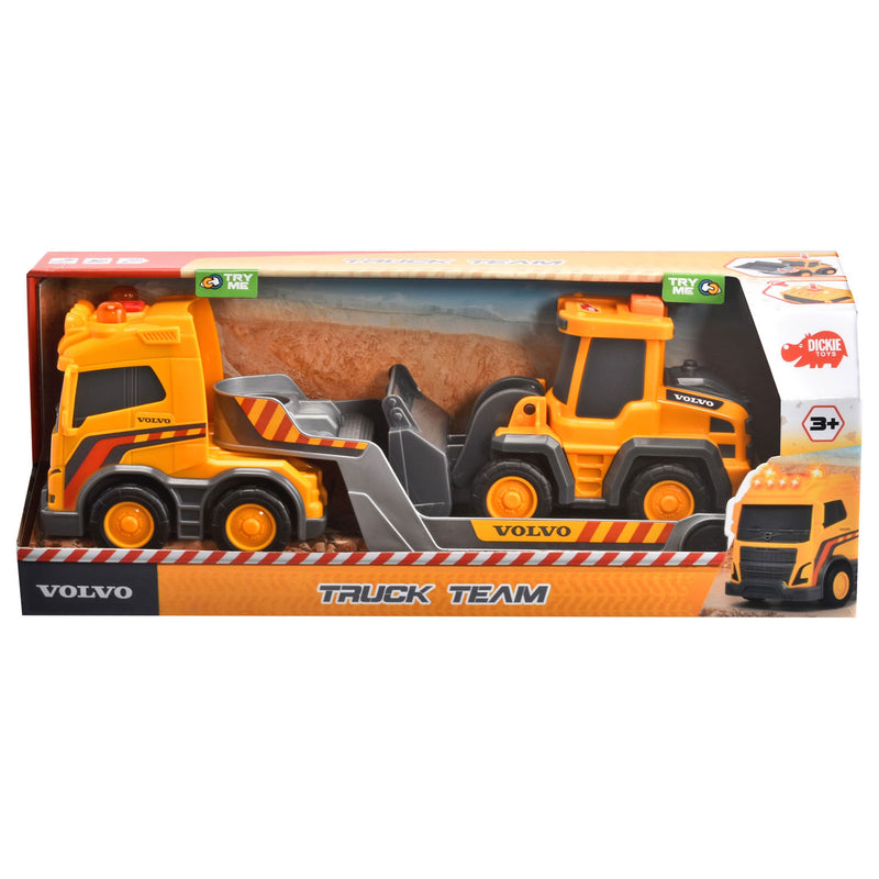 Volvo Truck Team met Graafmachine