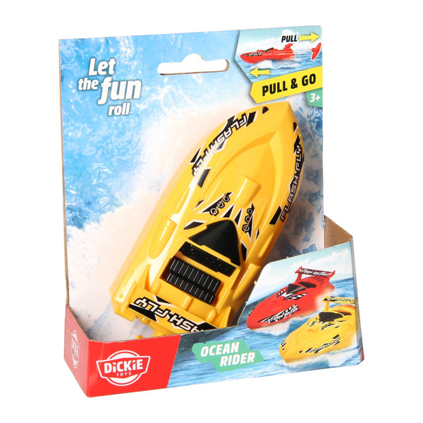 Dickie Pull & Go Ocean Rider Speedboot - Rood