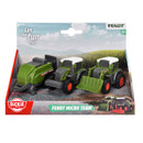 Dickie Toys Fendt Microvoertuigen 3 Stuks Assorti