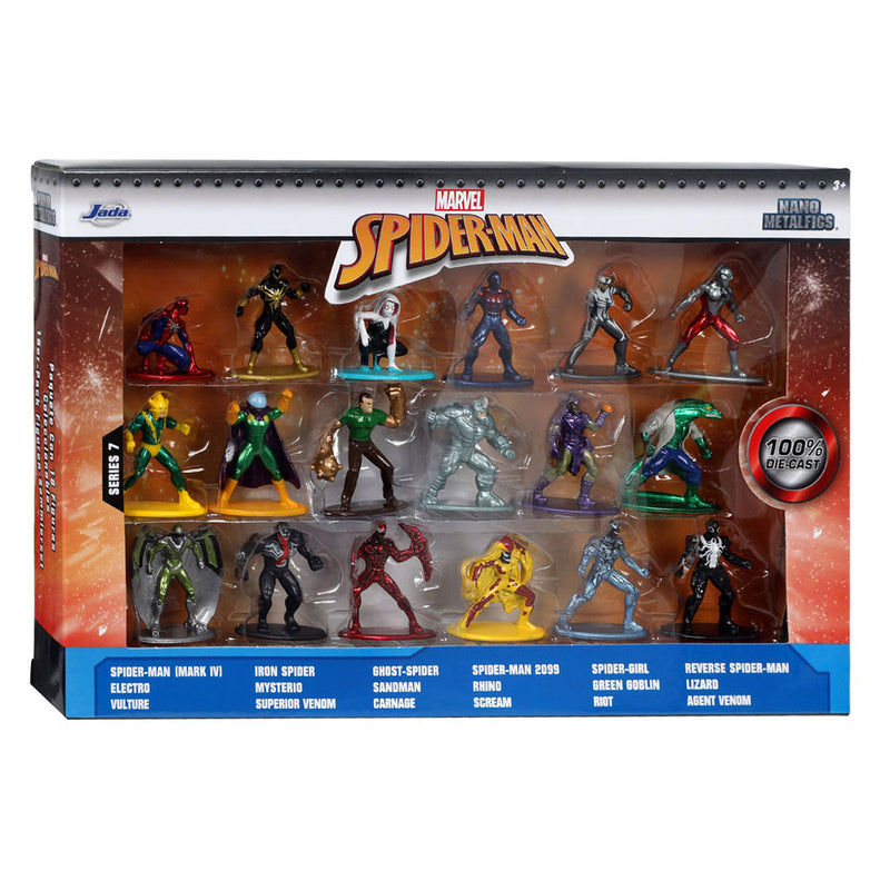 Jada Marvel Spiderman Wave 7 Set, 18st.
