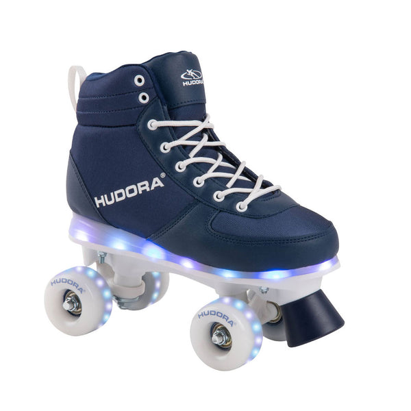 HUDORA Rolschaatsen Blauw met LED, Maat 29-30