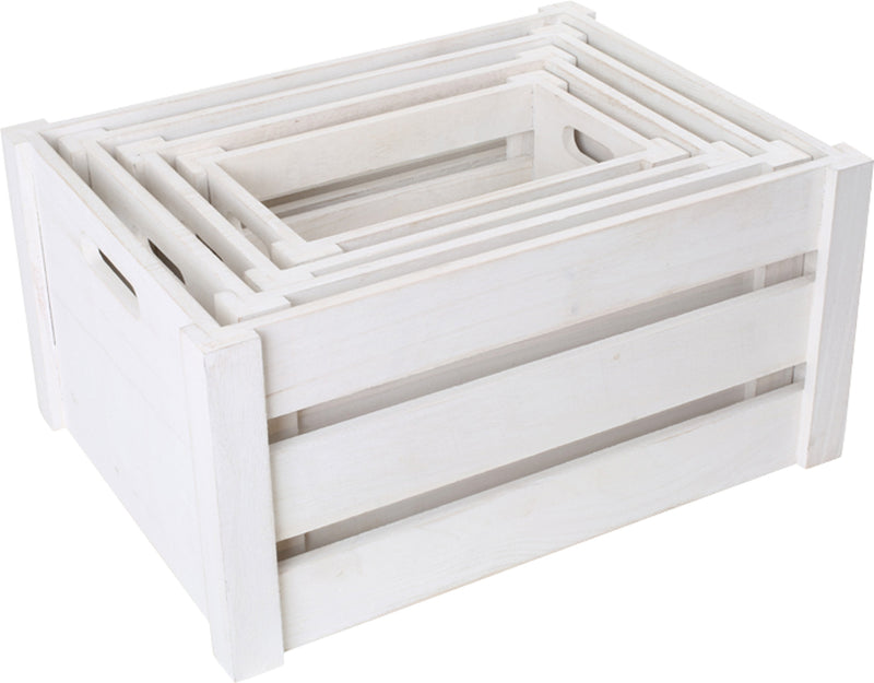 Small Foot -  Houten Opbergkistjes, Set van 4