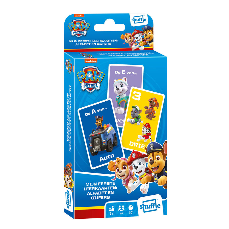 Shuffle Paw Patrol Leerkaarten Alfabet en Cijfers