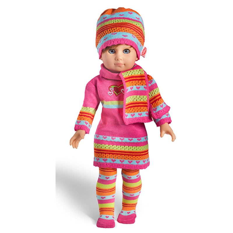 Poppen Muts en Sjaal Hearty, 28-35 cm