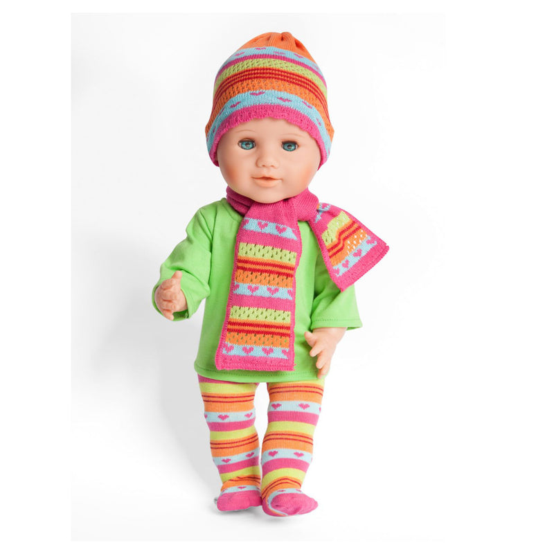 Poppen Muts en Sjaal Hearty, 28-35 cm