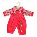 Poppen Tuinbroek met Shirt, 35-45 cm