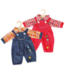 Poppen Tuinbroek met Shirt, 28-33 cm
