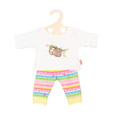 Poppen Pyjama Luiaard, 35-45 cm