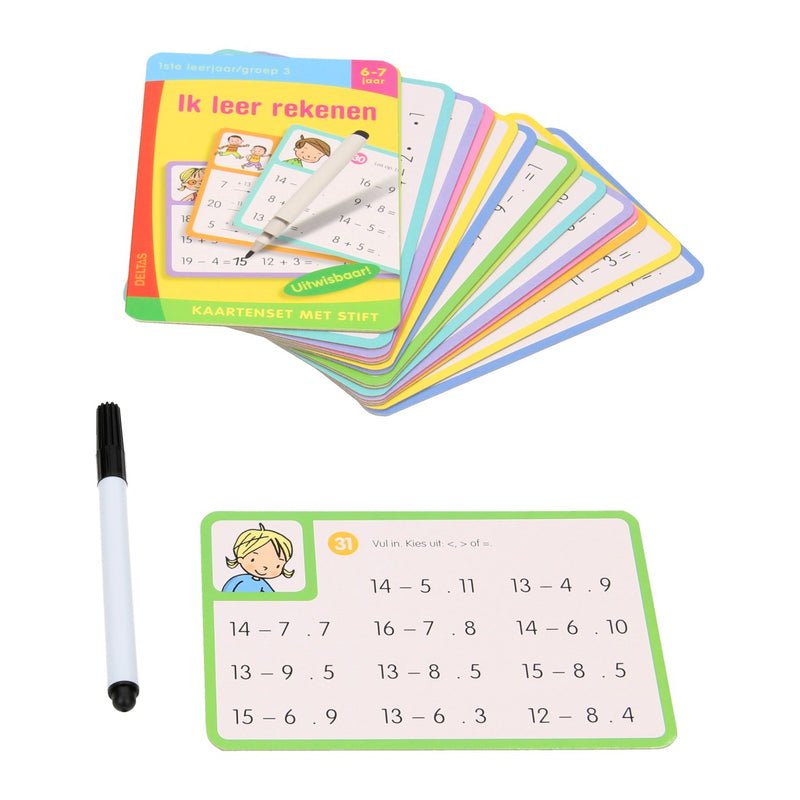 Kaartenset met Stift - Ik leer Rekenen