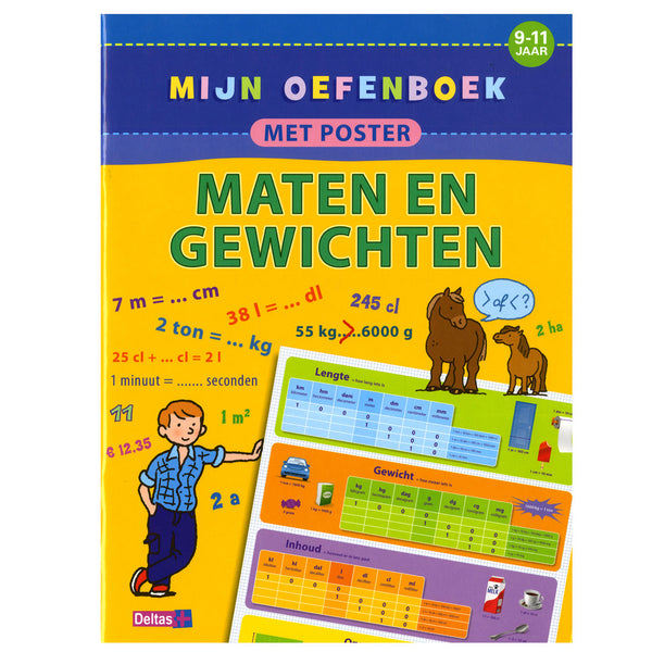 Mijn Oefenboek Met Poster: Maten En Gewichten