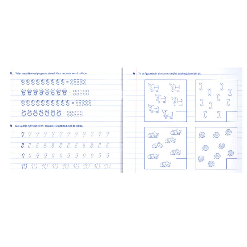 Mijn oefenschrift Eerste stappen naar tellen