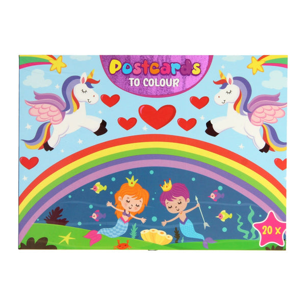 Postkaarten Kleuren voor Kids - Dierentuin