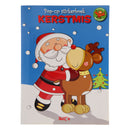Pop-up Kleur- en Stickerboek Kerstmis