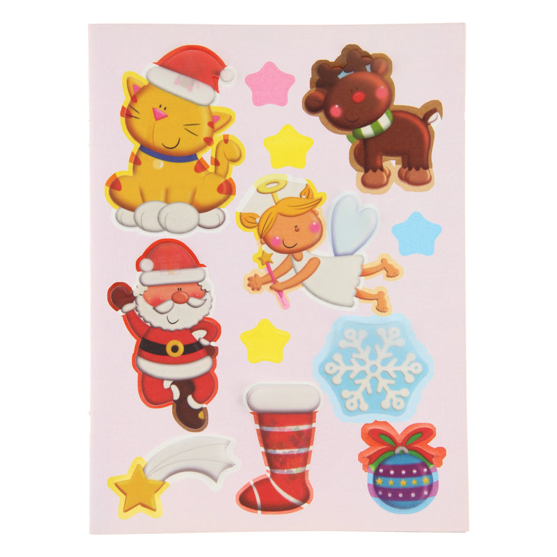 Pop-up Kleur- en Stickerboek Kerstmis