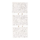 Canvas Schilderset Wilde Dieren, set van 3 stuks