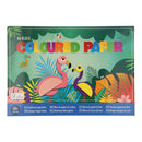 Blok met 48 vel gekleurd papier A4 Flami