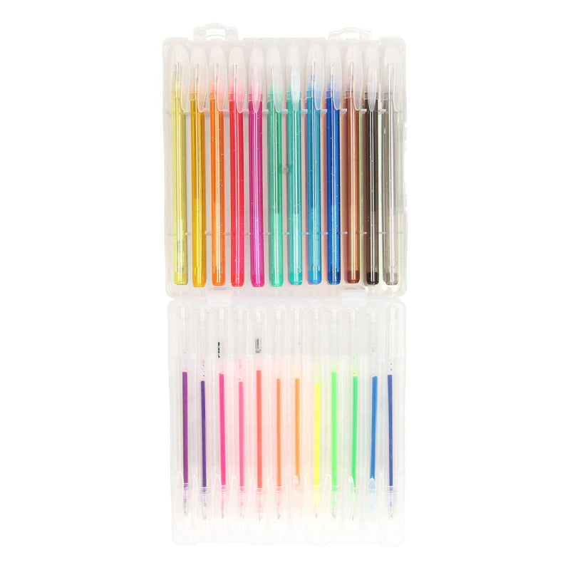 Mixed Gelpennen in Opbergkoffer, 48st.