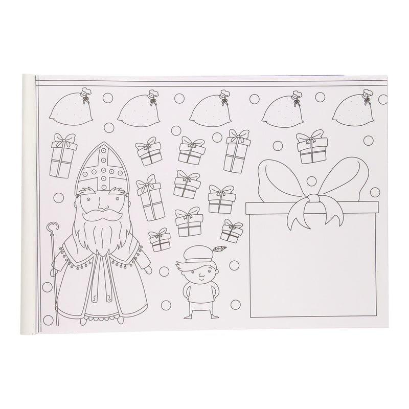 Kleurboek Placemat Sinterklaas, 12st.