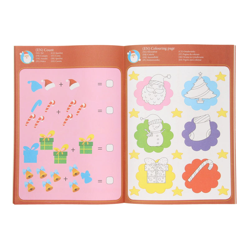 Kleur- en Spelletjesboek Kerst