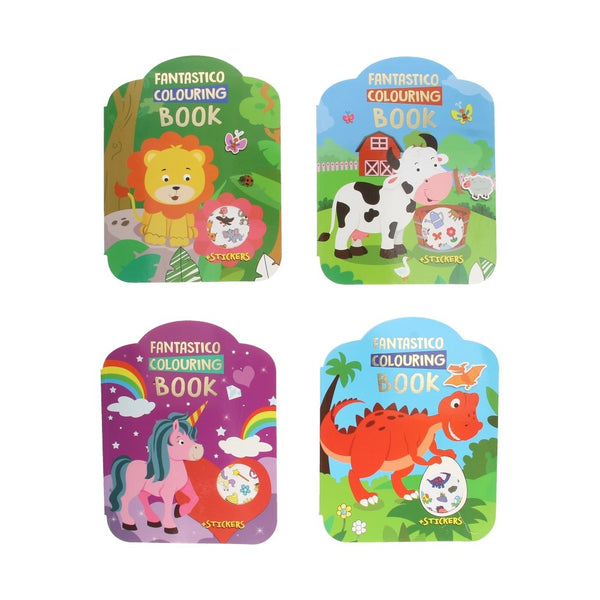 Fantastico Kleur- en Stickerboek - Dinosaurus