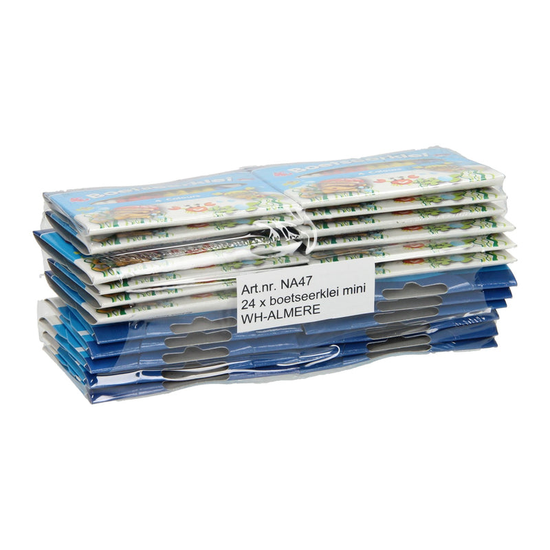 Boetseerklei Uitdeelsetje, set van 24 pakjes!