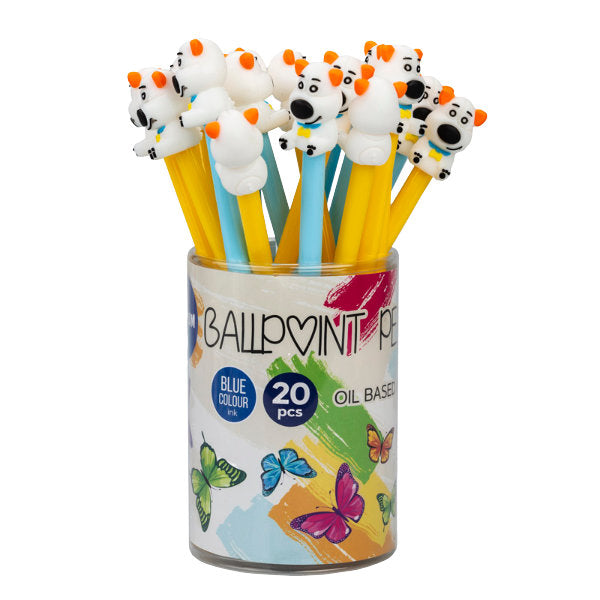 20 ballpen Hond in display 89661