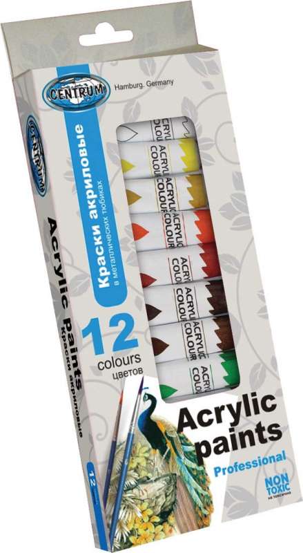 12 tubes acryl paint 83561