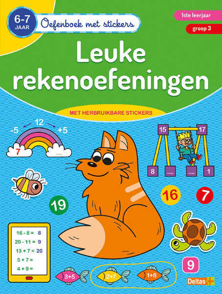 Oefenboek met Stickers - Leuke Rekenoefeningen (6-7 jaar)