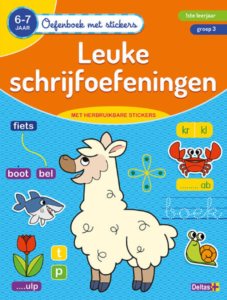 Oefenboek met Stickers - Leuke Schrijfoefeningen (6-7 jaar)