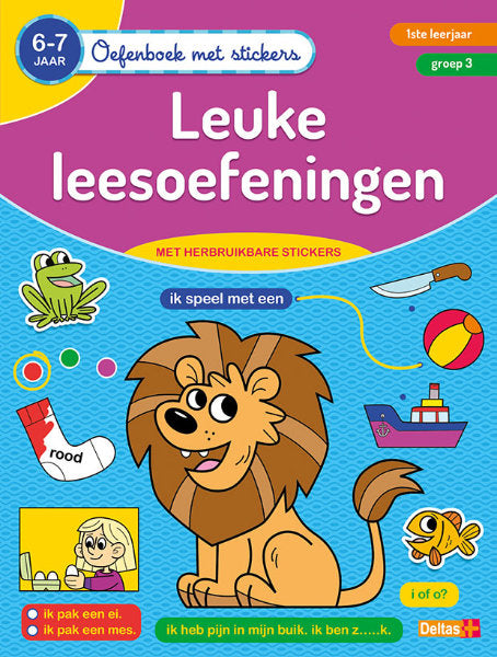 Oefenboek met Stickers - Leuke Leesoefeningen (6-7 jaar)