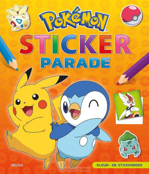 Deltas Kleur- en Stickerboek Pok&eacute;mon Sticker Parade