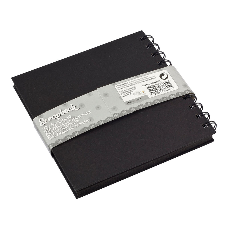 Scrapbook Zwart, 15x15cm