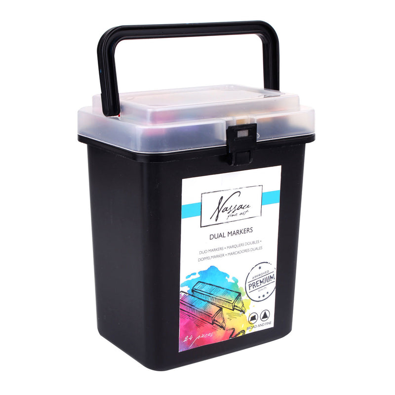 Dual Tip Markers in Opbergbox, 24st.