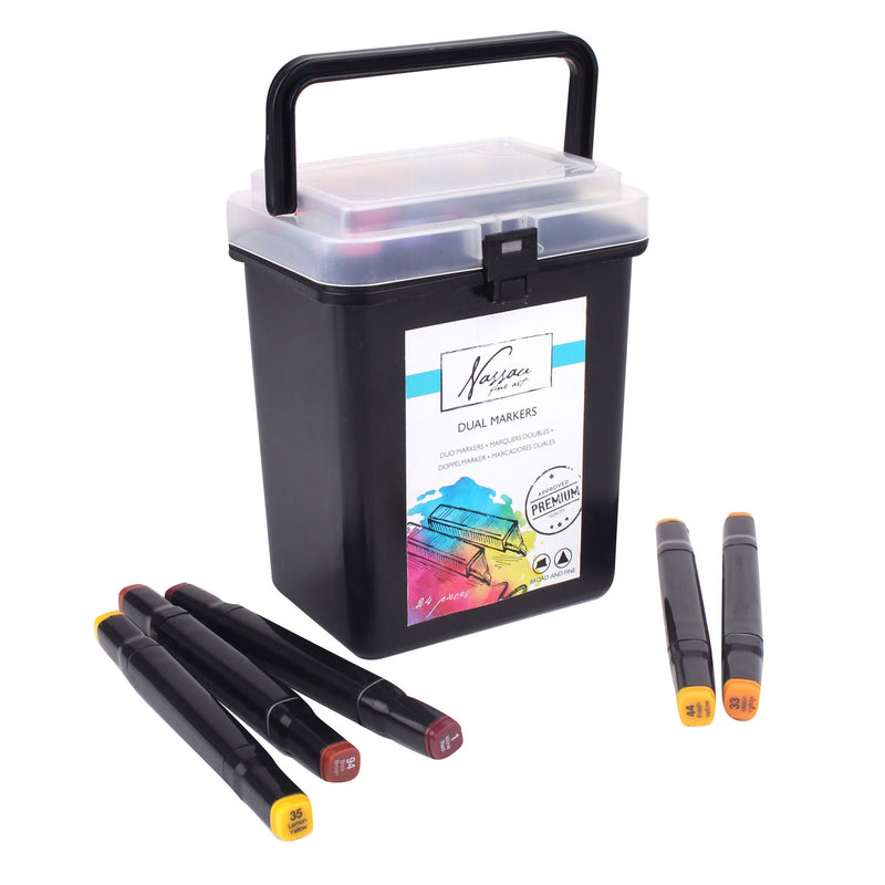 Dual Tip Markers in Opbergbox, 24st.