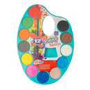 Basic Craft Waterverfpalet + Penseel 12 Kleuren