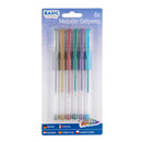 Metallic Gelpennen, 6st.