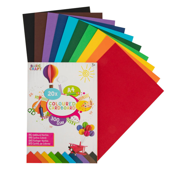 Basic Craft Karton 300 grams A4 20 Stuks